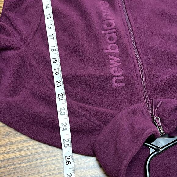 New Balance purple fleece zip up jacket large - Picture 5 of 6